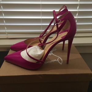 Christian Louboutin Cross Blake 100mm Patent Pump